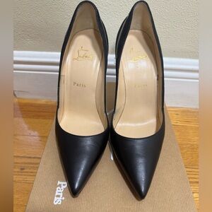 Christian Louboutin Black Leather Heels